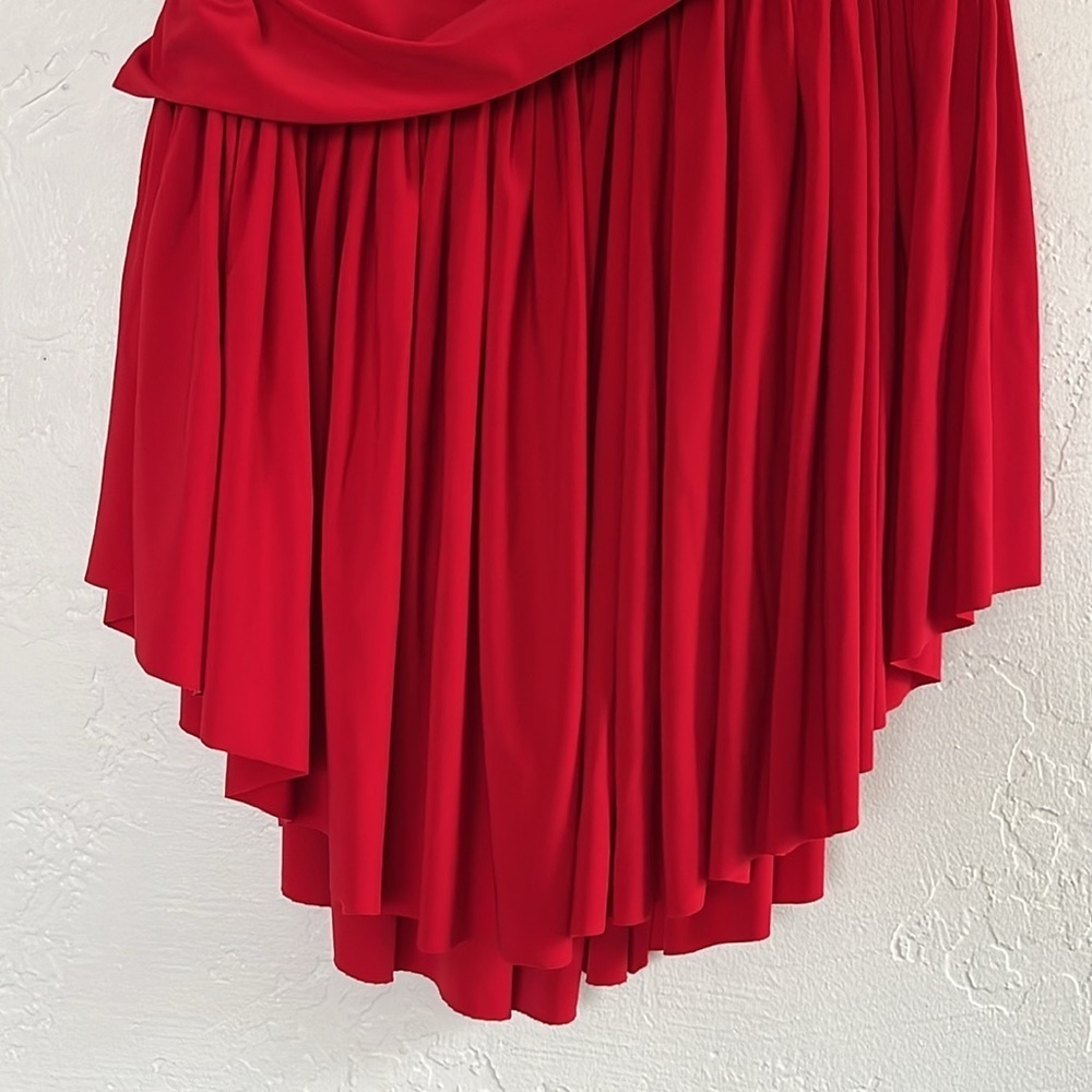 Norma Kamala Diana Uneven Flair Mini Dress NWT in Tiger Red XL / 42 - Picture 10 of 10